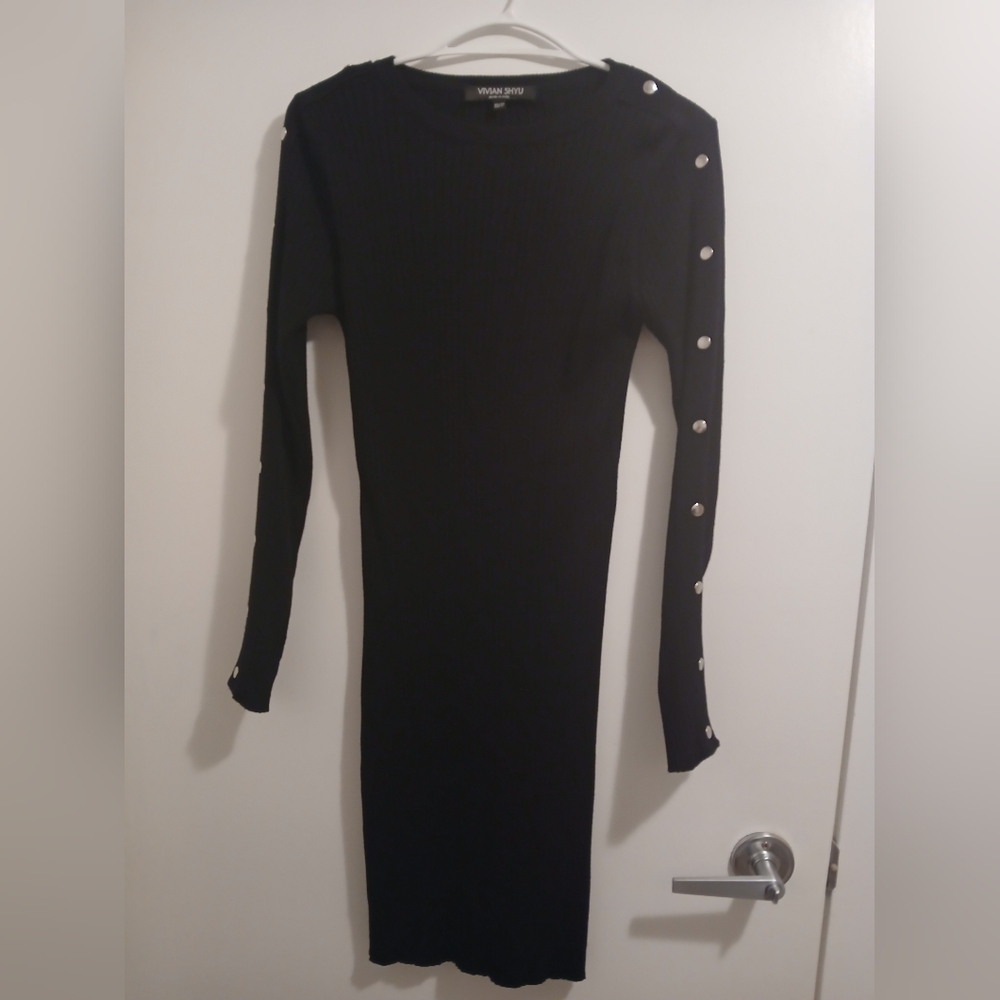 Vivian Shyu Black Longsleeved Dress Size Extra Small+ (XS+) - FINAL PRICE DROP!